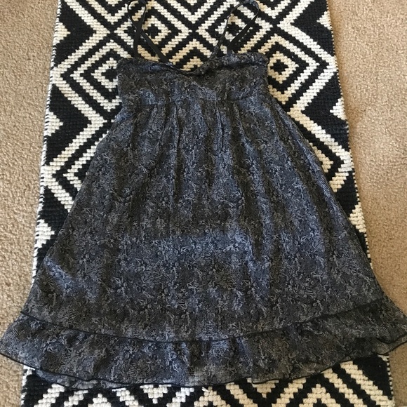 Volcom Last Call Party Dress gray black Lace M - Picture 3 of 8